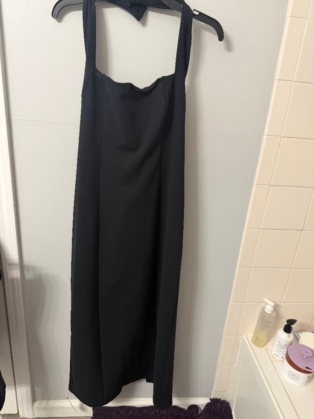 Reformation Finnian Knit Dress Black - Size XL